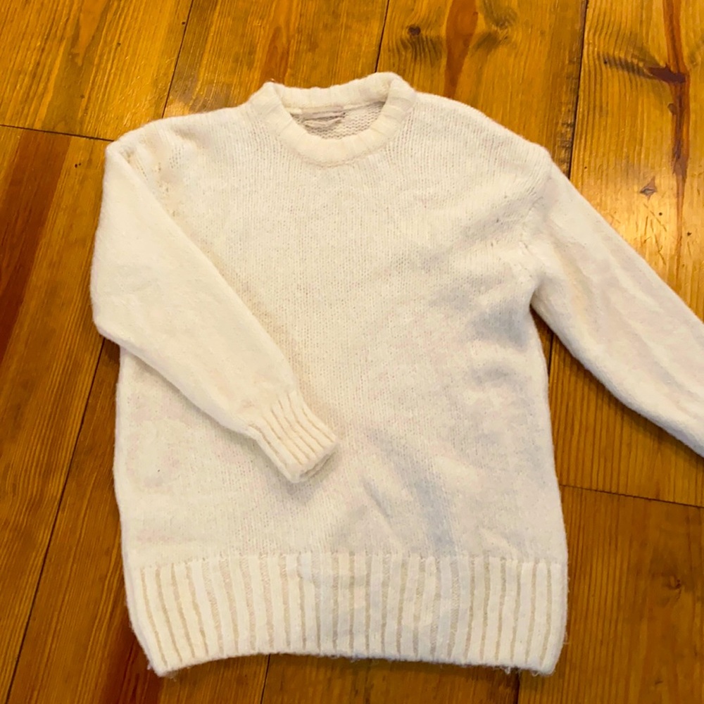 Urban Outfitters tunic sweater, XS, off-white ivory cream, super-soft knit.